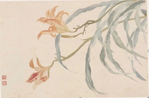 6.(清)恽寿平的《萱草图》