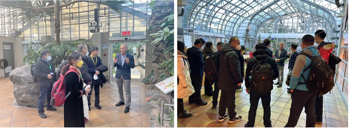 8.文香英组织部分中国代表参观蒙特利尔植物园